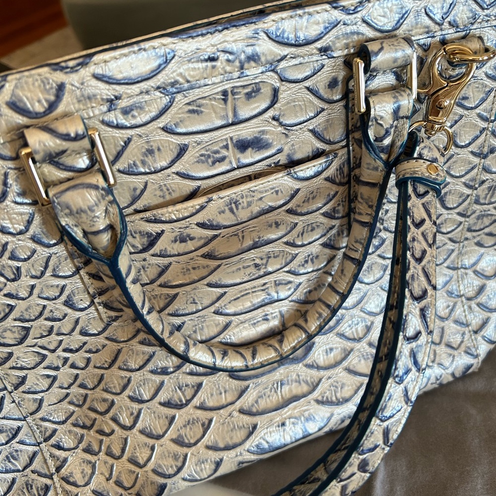 Brahmin Arden Satchell Pamilla Leather Satchel - Steel - Picture 6 of 10